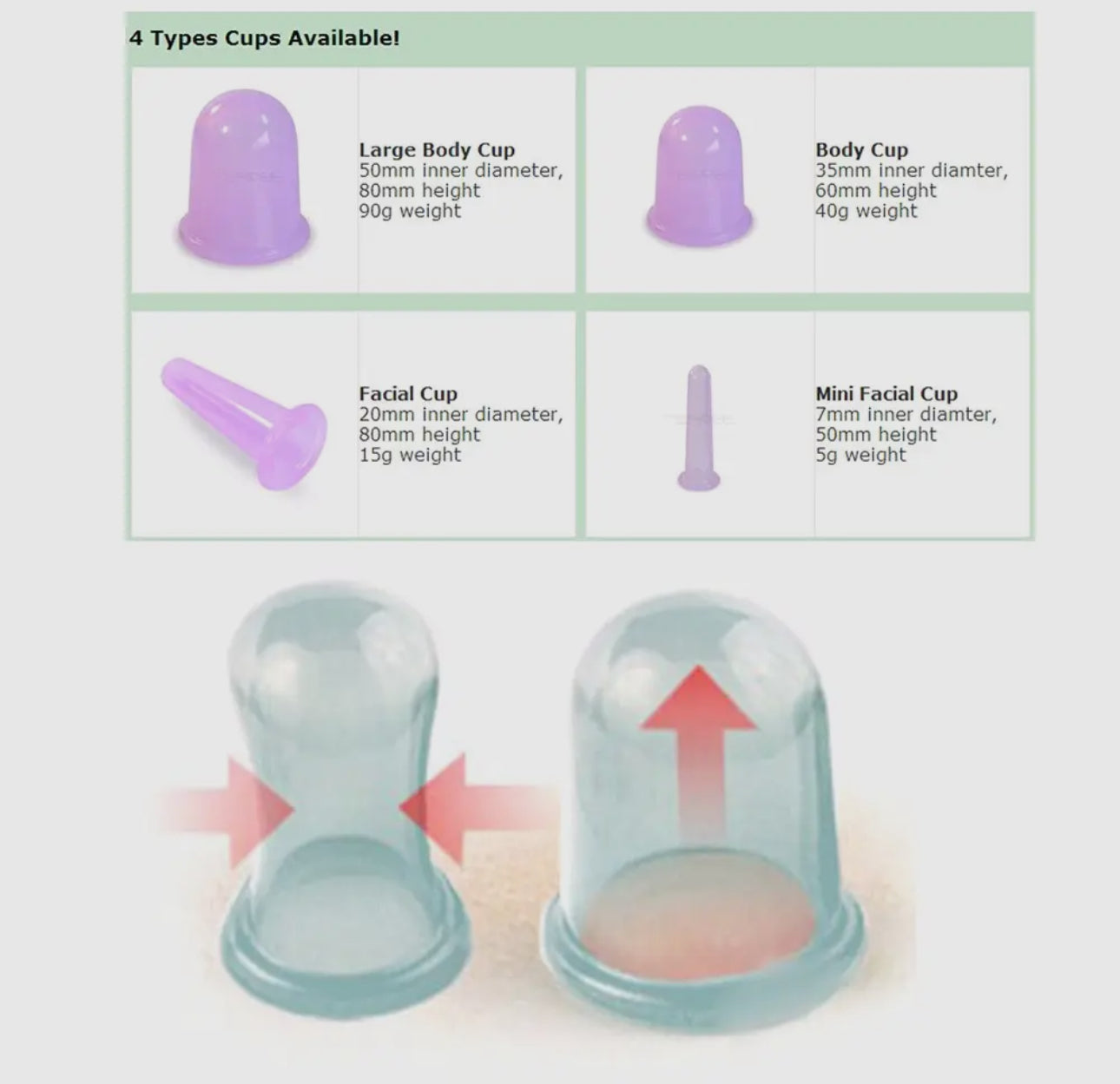 facial cups