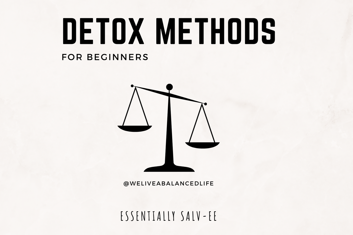 Detox Methods for Beginners Digital Copy